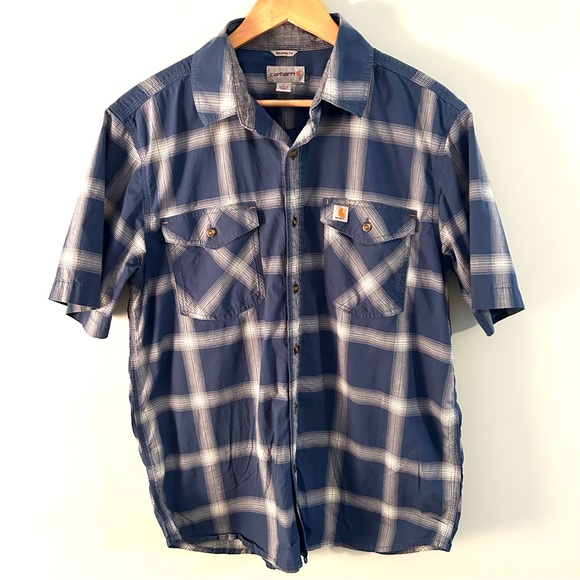 Carhartt Other - Carhartt Short Sleeve Relaxed Fit Button Up Shirt. Size Large.